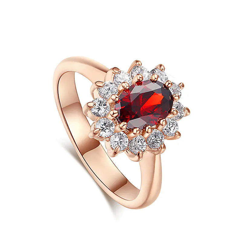 Luxury Zircon Engagement Ring