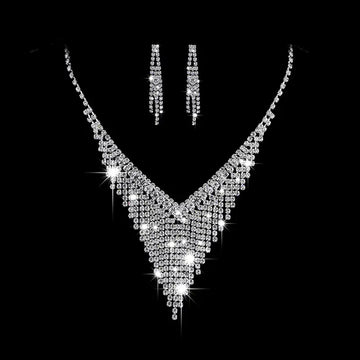 Elegant Wedding Crystal Tassel Jewelry